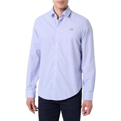 Napapijri Gisee Long Sleeve Shirt Light Blue, Blå, L Napapijri Gisee Long Sleeve Shirt Light Blue, Blå, L