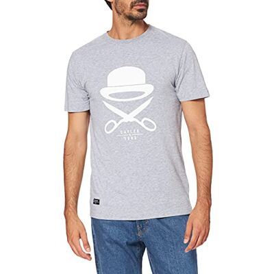 Cayler & Sons Herr C&s Pa Icon T-shirt, Grå ljung/vit, S Cayler & Sons Herr C&s Pa Icon T-shirt, Grå ljung/vit, S