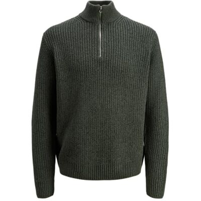 JACK & JONES Jorbleecker stickad halv dragkedja Bf, Skogsriver, M JACK & JONES Jorbleecker stickad halv dragkedja Bf, Skogsriver, M