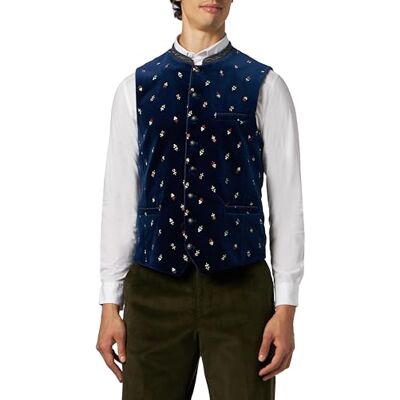 Stockerpoint Herrväst Vittorio traditionell väst, indigo, 60 Stockerpoint Herrväst Vittorio traditionell väst, indigo, 60
