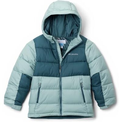 Columbia Pike Lake 2 unisex ungdomsjacka med huva, quiltad jacka med huva, krossad blå, Everblue (M) Columbia Pike Lake 2 unisex ungdomsjacka med huva, quiltad jacka med huva, krossad blå, Everblue (M)