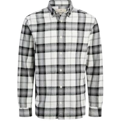 JACK & JONES Jprblubrook Check L/S Shirt Sn, svart, XS JACK & JONES Jprblubrook Check L/S Shirt Sn, svart, XS
