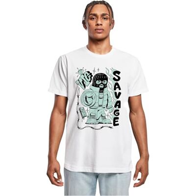 Tee herr-t-shirt, 100% bomull, vit, L, Vit, L Tee herr-t-shirt, 100% bomull, vit, L, Vit, L