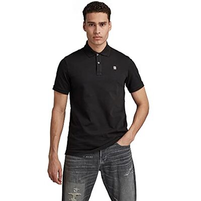 G-STAR RAW Herr Dunda Slim Polo Svart, L G-STAR RAW Herr Dunda Slim Polo Svart, L