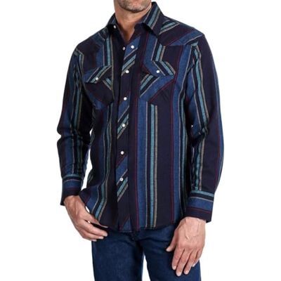 Wrangler västerländsk flanell lätt rand tröja (färgerna kan variera) Wrangler västerländsk flanell lätt rand tröja (färgerna kan variera)