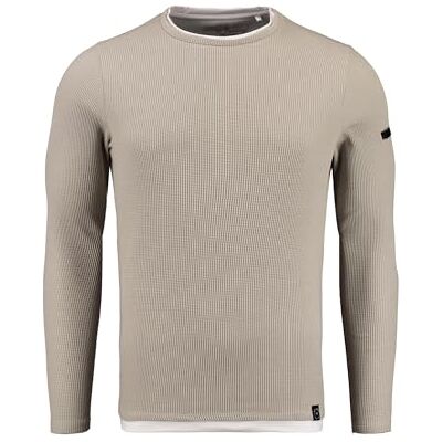 KEY LARGO Herr sweatshirt Stefano, Dove Grey (1123), M KEY LARGO Herr sweatshirt Stefano, Dove Grey (1123), M