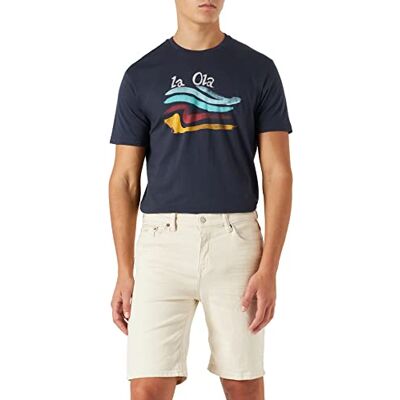 Springfield Herr Bermudas Denim Slim, Estampado Fondo Blanco, 32 Springfield Herr Bermudas Denim Slim, Estampado Fondo Blanco, 32