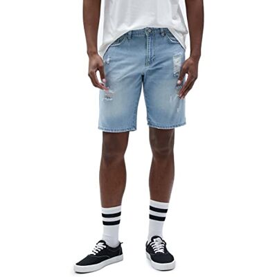 Koton Herr ribbade jeans shorts ficka detaljerad knapp, Light Indigo (600) Koton Herr ribbade jeans shorts ficka detaljerad knapp, Light Indigo (600)