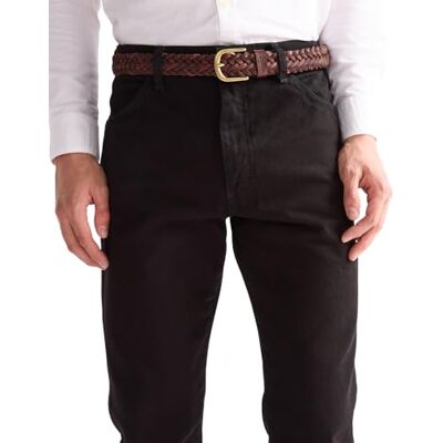 Wrangler Braided bälte för män, brun, 115 Wrangler Braided bälte för män, brun, 115