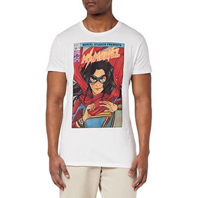 Marvel T-shirt herr, Vitt och blått, XS Marvel T-shirt herr, Vitt och blått, XS