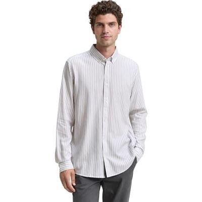 TOM TAILOR herrskjorta, 38501 – vit remsa, M TOM TAILOR herrskjorta, 38501 – vit remsa, M