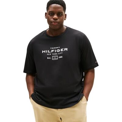 Tommy Hilfiger herr BT-Hilfiger Stack Graphic TEE-B MW0MW42059 S/S t-shirt, svart, XXL, svart (svart), XXL Tommy Hilfiger herr BT-Hilfiger Stack Graphic TEE-B MW0MW42059 S/S t-shirt, svart, XXL, svart (svart), XXL