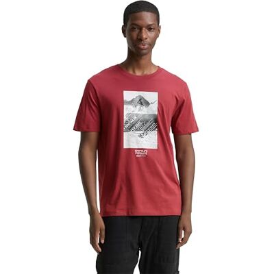 TOM TAILOR Denim T-shirt för män, 23853 – Burnt Russet, XL TOM TAILOR Denim T-shirt för män, 23853 – Burnt Russet, XL