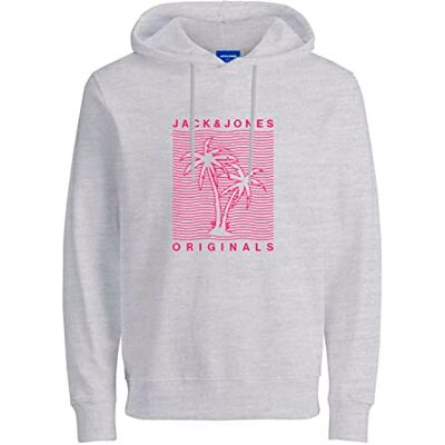 JACK & JONES Jorchance Sweat Hood FST huvtröja, Bright White, M, Ljus vit, M JACK & JONES Jorchance Sweat Hood FST huvtröja, Bright White, M, Ljus vit, M