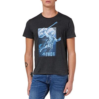 Marvel T-shirt herr, Antracit, S Marvel T-shirt herr, Antracit, S