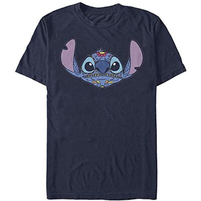 Disney Classics Unisex Lilo & Stitch-Sugar Skull Stitch ekologisk kortärmad t-shirt, marinblå, S, marinblå, S Disney Classics Unisex Lilo & Stitch-Sugar Skull Stitch ekologisk kortärmad t-shirt, marinblå, S, marinblå, S