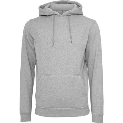 MERCHCODE Huvtröja för män, Basic Hoody, normal passform, 4XL, GRÅ, 4XL MERCHCODE Huvtröja för män, Basic Hoody, normal passform, 4XL, GRÅ, 4XL
