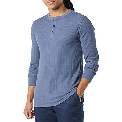 Amazon Essentials herr Långärmad Henley-våffelskjorta med smal passform Amazon Essentials herr Långärmad Henley-våffelskjorta med smal passform