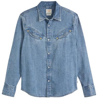 Levi's Smiley Western Just A Smile Med Indigo, Just A Leende Med Ind, XL Levi's Smiley Western Just A Smile Med Indigo, Just A Leende Med Ind, XL