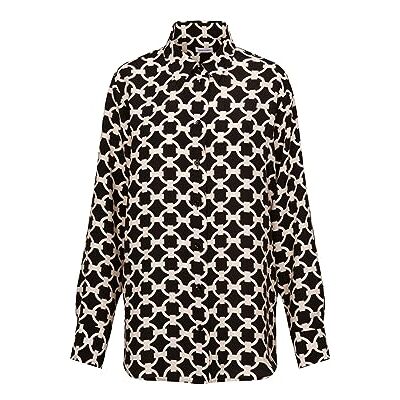 Seidensticker Damblus – modeblus – normal passform – skjortbluskrage – långärmad – stretch, svart, 38 Seidensticker Damblus – modeblus – normal passform – skjortbluskrage – långärmad – stretch, svart, 38