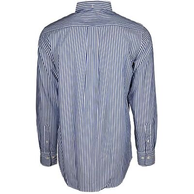 GANT Reg Poplin Stripe herrskjorta, College blå, 4XL GANT Reg Poplin Stripe herrskjorta, College blå, 4XL