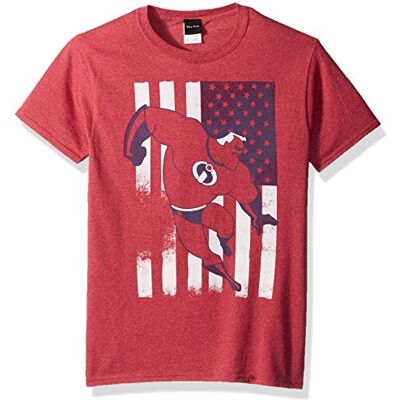 Disney mäns otydliga amerikanska amerikanska amerikanska flaggan grafisk patriotisk t-shirt Disney mäns otydliga amerikanska amerikanska amerikanska flaggan grafisk patriotisk t-shirt