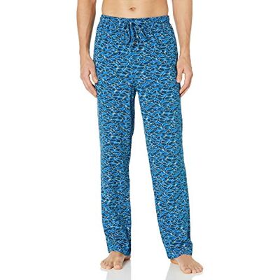 Amazon Essentials stickad pyjamasbyxa för män, blå vit haj, X-Large Amazon Essentials stickad pyjamasbyxa för män, blå vit haj, X-Large