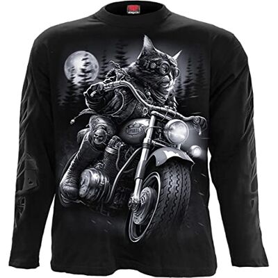 Spiral Nine Lives Långärmad T-shirt Svart, Svart, XXL Spiral Nine Lives Långärmad T-shirt Svart, Svart, XXL