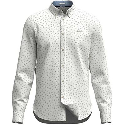 Pepe Jeans herr Cuxton skjorta, Vit (vit), XS Pepe Jeans herr Cuxton skjorta, Vit (vit), XS