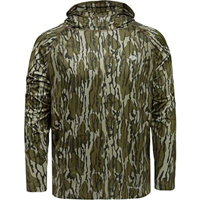 Mossy Oak Camo huvtröja för män lätta jaktskjortor, Original Bottomland, XL Mossy Oak Camo huvtröja för män lätta jaktskjortor, Original Bottomland, XL