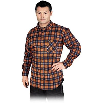 REIS ris Kf-Gpxxxl skydd flanellskjorta, mörkblå-orange, XXXL storlek REIS ris Kf-Gpxxxl skydd flanellskjorta, mörkblå-orange, XXXL storlek