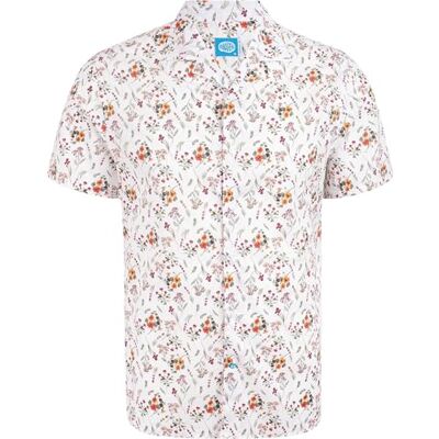 Panareha Hawaiiansk blommig aloha skjorta för män CEFALU vit (XL), Vitt, XL Panareha Hawaiiansk blommig aloha skjorta för män CEFALU vit (XL), Vitt, XL