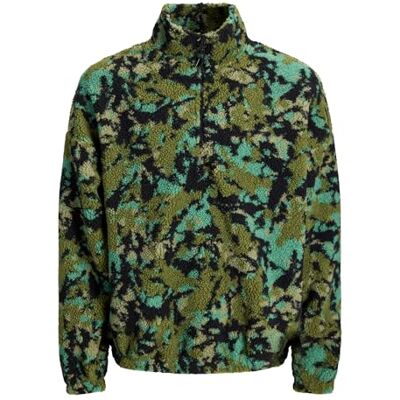 JACK & JONES Jorskin teddy halv dragkedja Hn T25, Pirat svart, XL JACK & JONES Jorskin teddy halv dragkedja Hn T25, Pirat svart, XL