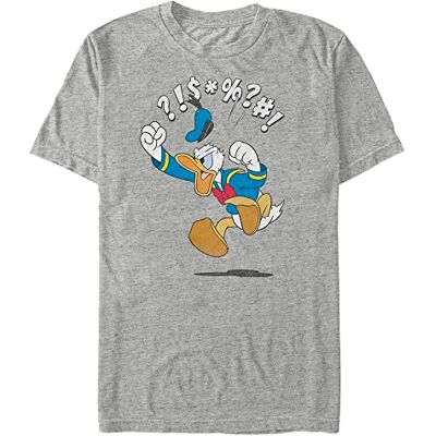 Disney Classics Unisex Musse Classic-Donald Jump Organic Short Sleeve t-shirt, Melange Grey, XXL, Melange grå, XXL Disney Classics Unisex Musse Classic-Donald Jump Organic Short Sleeve t-shirt, Melange Grey, XXL, Melange grå, XXL