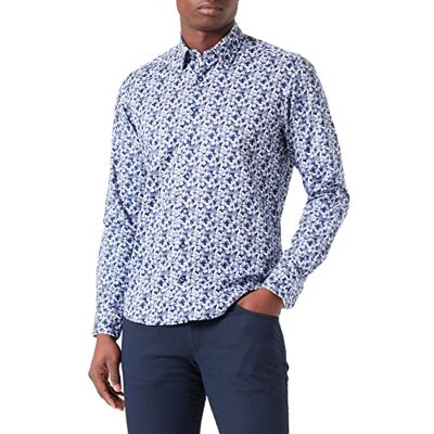 bugatti Herr 9750-38524 skjorta med button-down-krage, marin-390, normal, Marin-390, S bugatti Herr 9750-38524 skjorta med button-down-krage, marin-390, normal, Marin-390, S