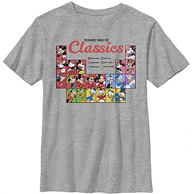 Disney Pojkar Classic Periodic T-shirt, Sportig Heather, XL Disney Pojkar Classic Periodic T-shirt, Sportig Heather, XL