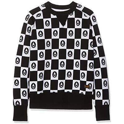 Kings of Indigo Parnell herrtröja, Svart (Checkerboard Black 6902), M Kings of Indigo Parnell herrtröja, Svart (Checkerboard Black 6902), M