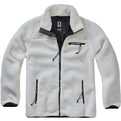 Brandit Herrjacka teddyfleece, Vit, L Brandit Herrjacka teddyfleece, Vit, L