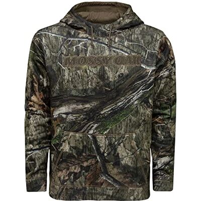 Mossy Oak herr kamouflage jakt huvtröjor prestanda fleece logotyp tröja med huva, Country Dna Brand, M Mossy Oak herr kamouflage jakt huvtröjor prestanda fleece logotyp tröja med huva, Country Dna Brand, M
