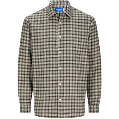 JACK & JONES Jorjoshua Flannel Check Shirt Ls Pls, Vetiver, 4XL JACK & JONES Jorjoshua Flannel Check Shirt Ls Pls, Vetiver, 4XL
