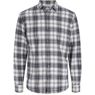JACK & JONES Jjedover Check Shirt Ls Sn, Molndansare, XXL JACK & JONES Jjedover Check Shirt Ls Sn, Molndansare, XXL