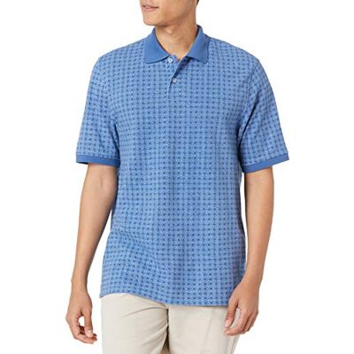 Amazon Essentials Men's Pikétröja i bomull med normal passform (finns i Big & Tall), Blå, M Amazon Essentials Men's Pikétröja i bomull med normal passform (finns i Big & Tall), Blå, M