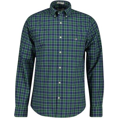 GANT REG Classic POPLIN Check, Grön, M GANT REG Classic POPLIN Check, Grön, M