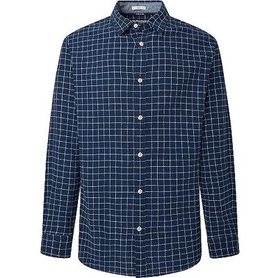 Pepe Jeans herr Cleveland skjorta, Blå (Dulwich), XL Pepe Jeans herr Cleveland skjorta, Blå (Dulwich), XL