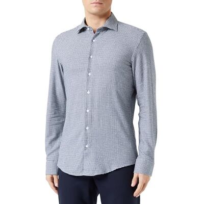 Seidensticker Slim Fit långärmad skjorta för män, Mörkblå, 39 Seidensticker Slim Fit långärmad skjorta för män, Mörkblå, 39