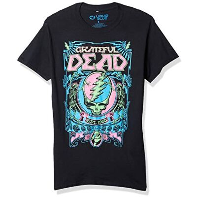 Liquid Blue Flytande blå tacksam död SYF svart ljus t-shirt Liquid Blue Flytande blå tacksam död SYF svart ljus t-shirt