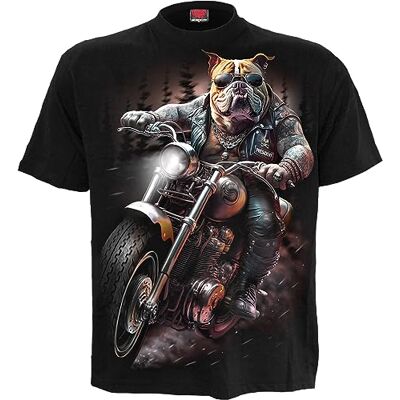 Spiral Topp Hund T-Shirt Svart, Svart, S Spiral Topp Hund T-Shirt Svart, Svart, S