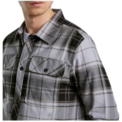 G-STAR RAW GPO Overtröja, Flerfärgad (Grey Alloy Luke Check D25388-d749-g894), L G-STAR RAW GPO Overtröja, Flerfärgad (Grey Alloy Luke Check D25388-d749-g894), L