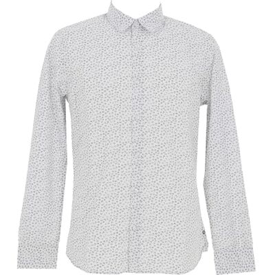 Teddy Smith Herrskjorta kartong ML vit mikrotryck blå storlek L, Vit Micro Print Blue, L Teddy Smith Herrskjorta kartong ML vit mikrotryck blå storlek L, Vit Micro Print Blue, L