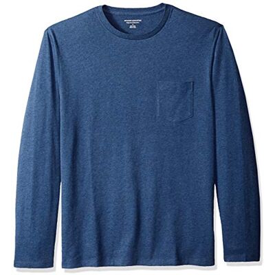 Amazon Essentials långärmad t-shirt för män, blå ljung, Small Amazon Essentials långärmad t-shirt för män, blå ljung, Small